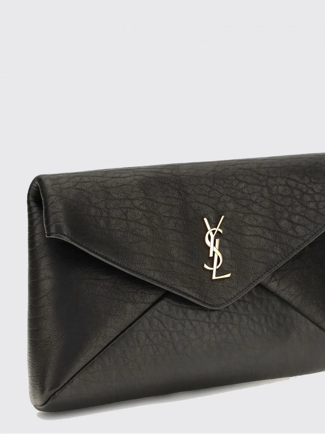 ysl monogram lambskin envelope clutch