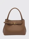 small grained leather shoulder bag with t timeless logo