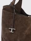 apa suede shoulder bag with t timeless logo