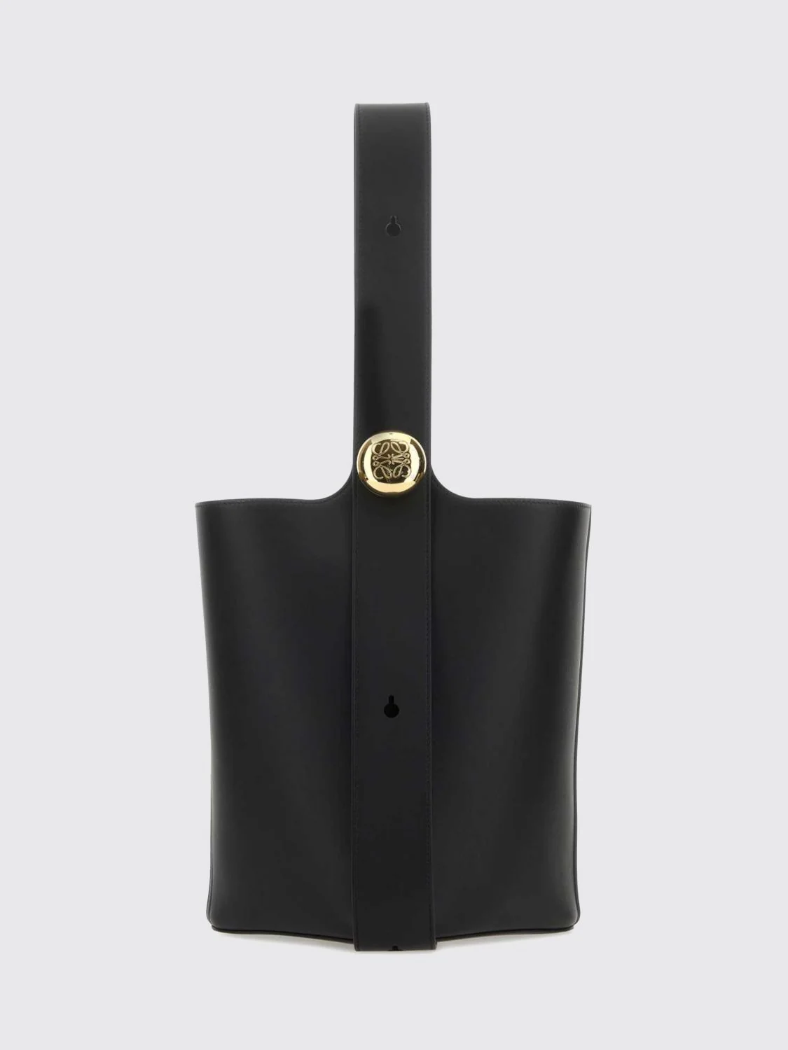 LOEWE OS pebble calf leather handbag with adjustable handle