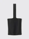 pebble calf leather handbag with adjustable handle