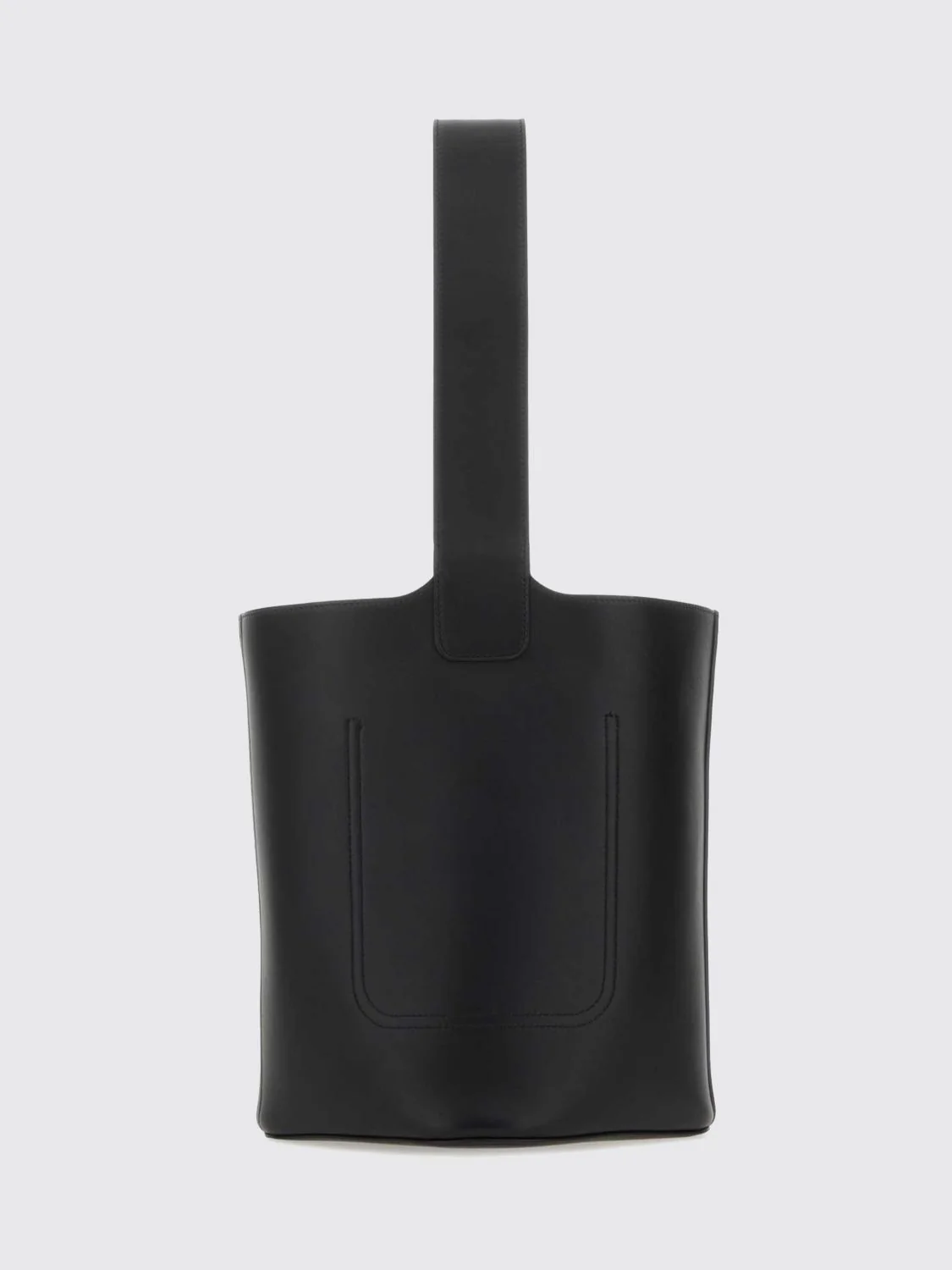 pebble calf leather handbag with adjustable handle