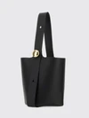 pebble calf leather handbag with adjustable handle