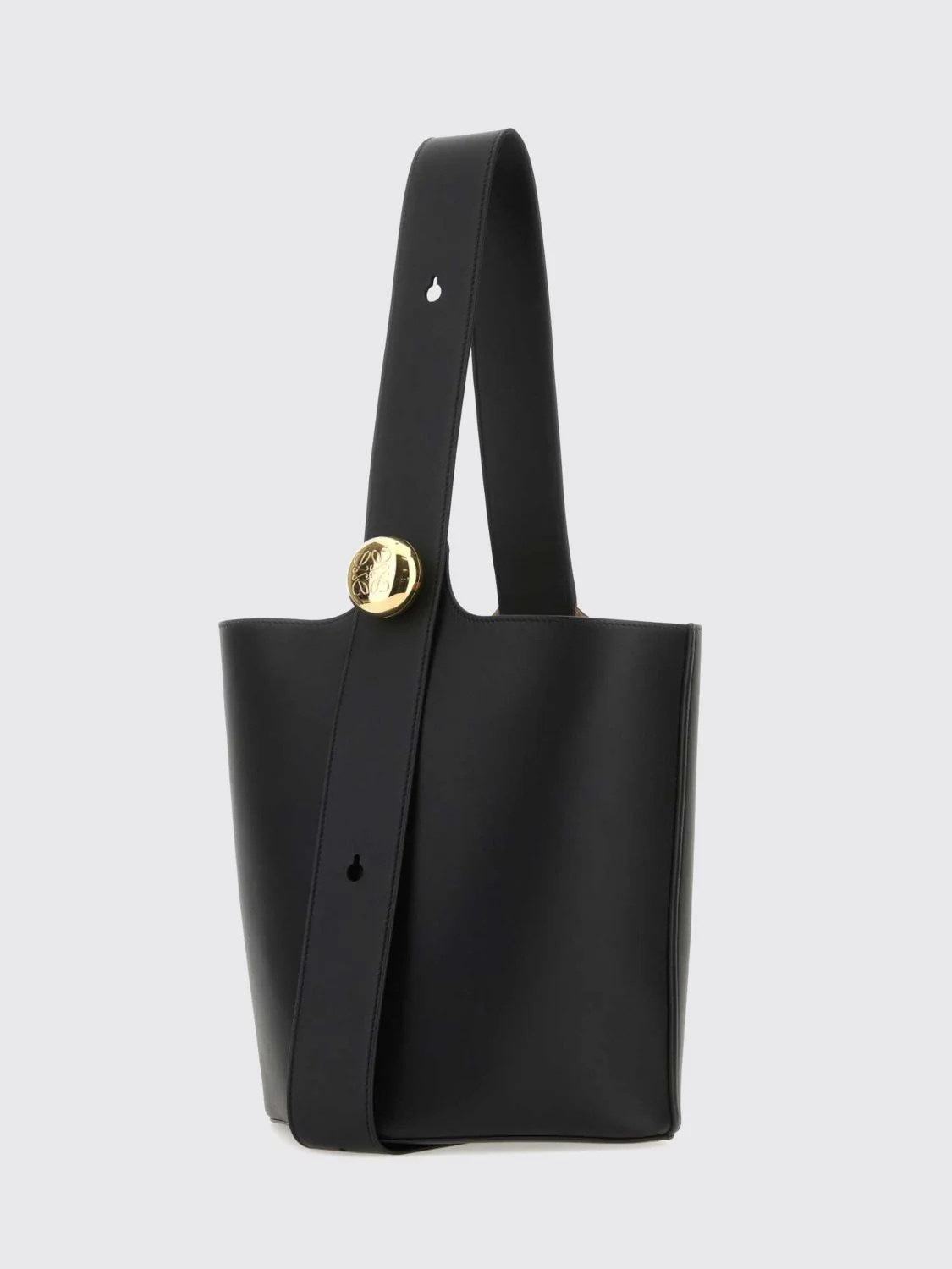 pebble calf leather handbag with adjustable handle
