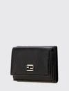ff monogram wrinkled-effect leather tri-fold wallet