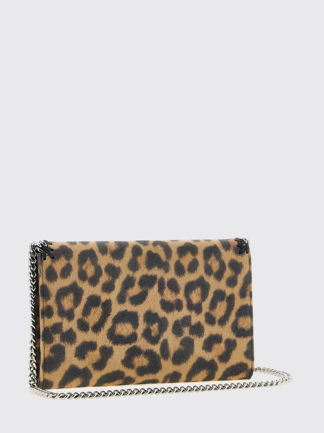 STELLA MCCARTNEY OS falabella animalier faux leather wallet on chain