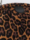 falabella animalier print clutch with chain strap
