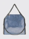 small falabella denim tote bag with chain trim