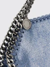 small falabella denim tote bag with chain trim