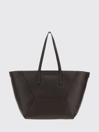 bc duo large calfskin tote bag with pouch