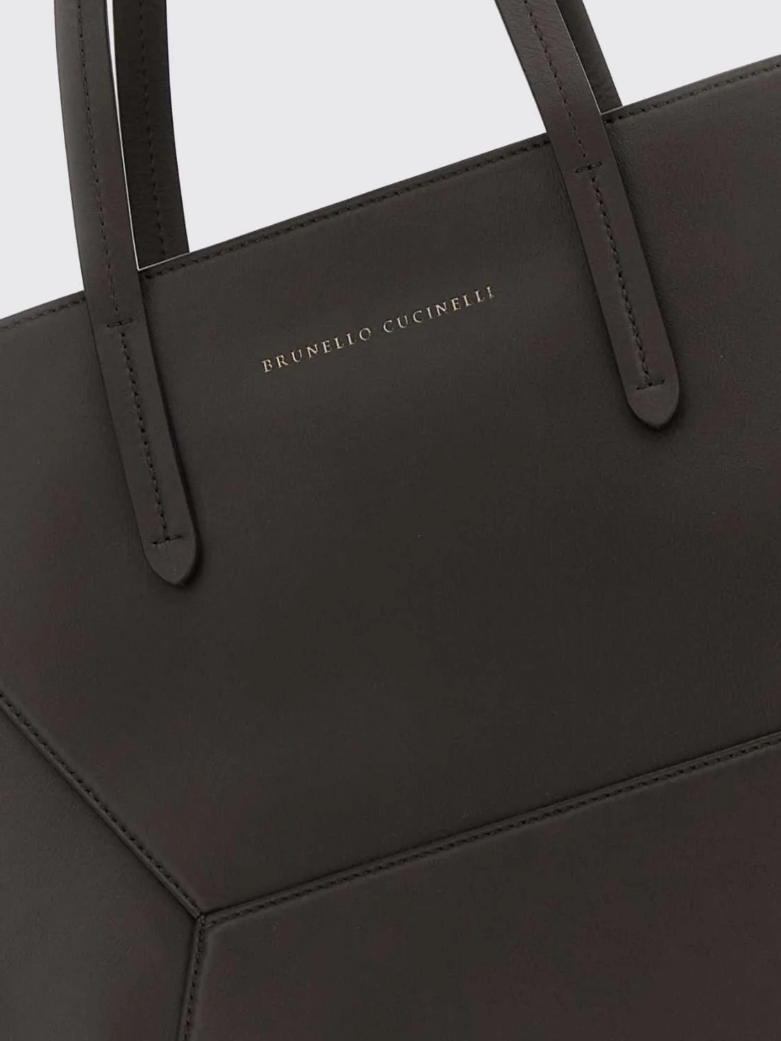 bc duo large calfskin tote bag with pouch