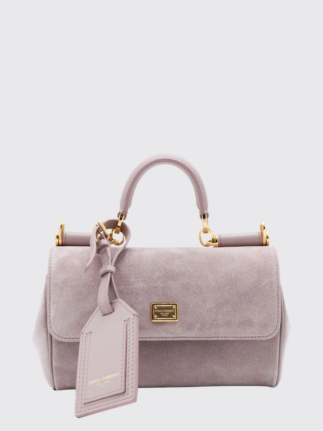 DOLCE amp; GABBANA OS my sicily mini leather handbag with removable strap