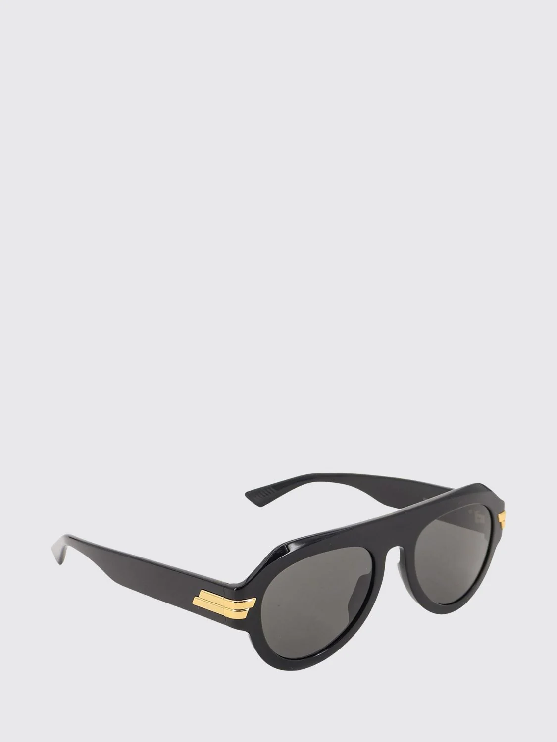BOTTEGA VENETA OS rounded aviator sunglasses in an acetate frame