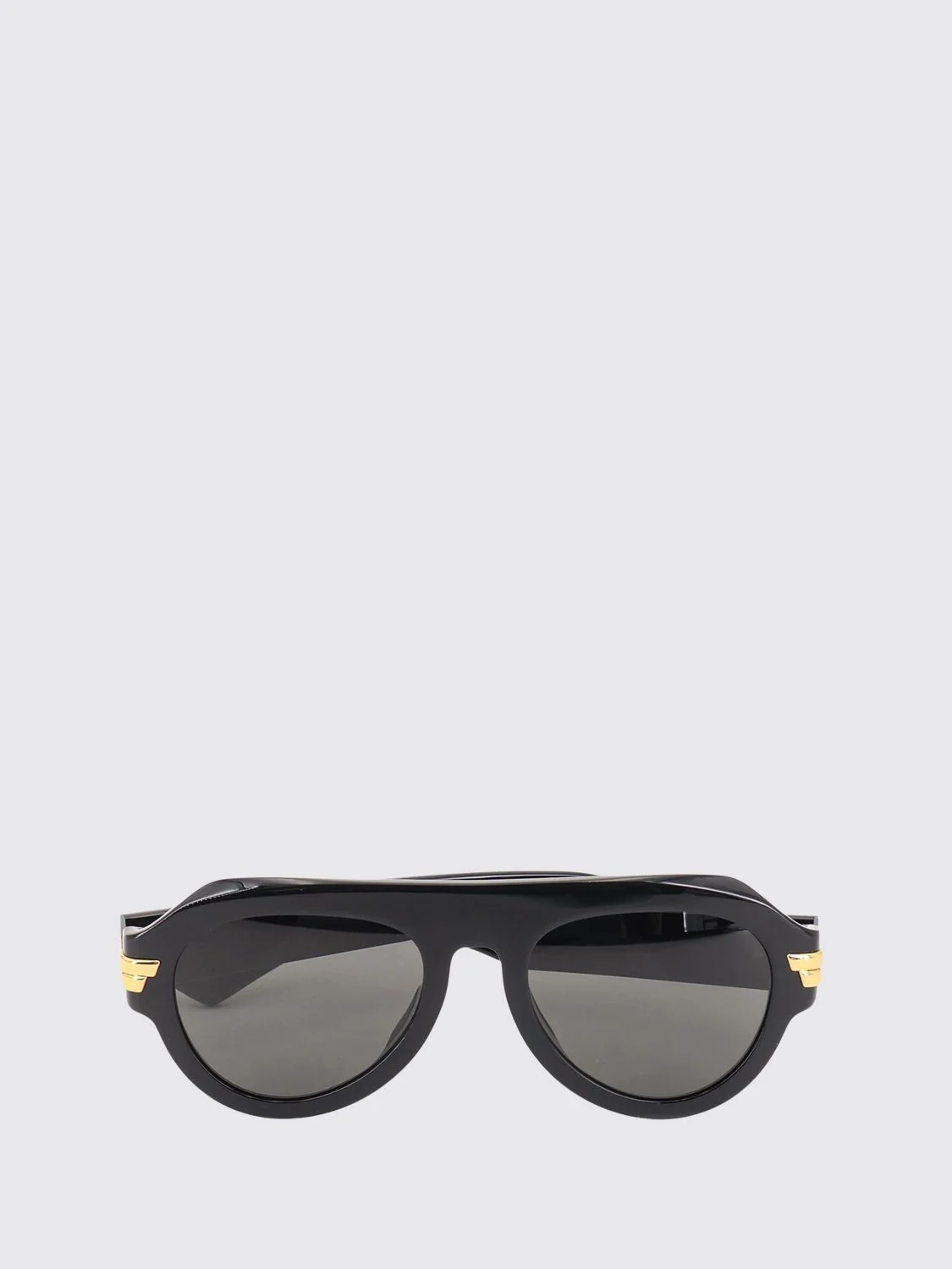 BOTTEGA VENETA OS rounded aviator sunglasses in an acetate frame