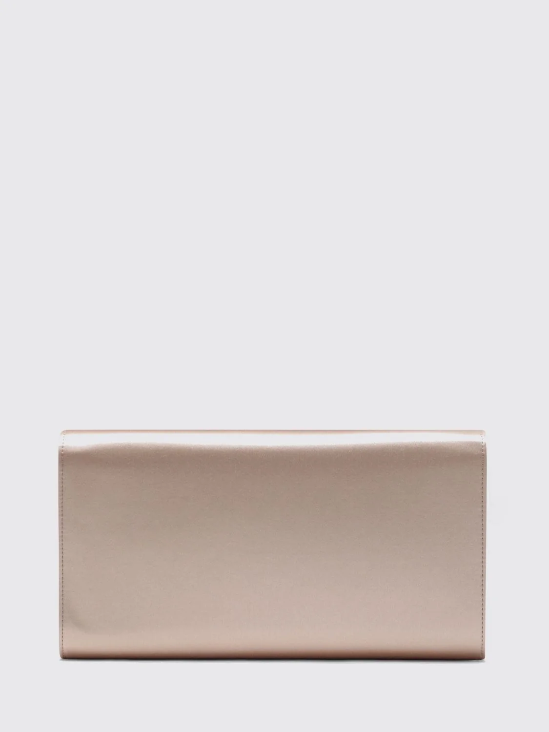 ROGER VIVIER OS flower satin clutch with crystals and metal mesh strap