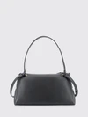 sofia hammered calfskin shoulder bag with gancini clasp