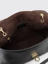 sofia hammered calfskin shoulder bag with gancini clasp