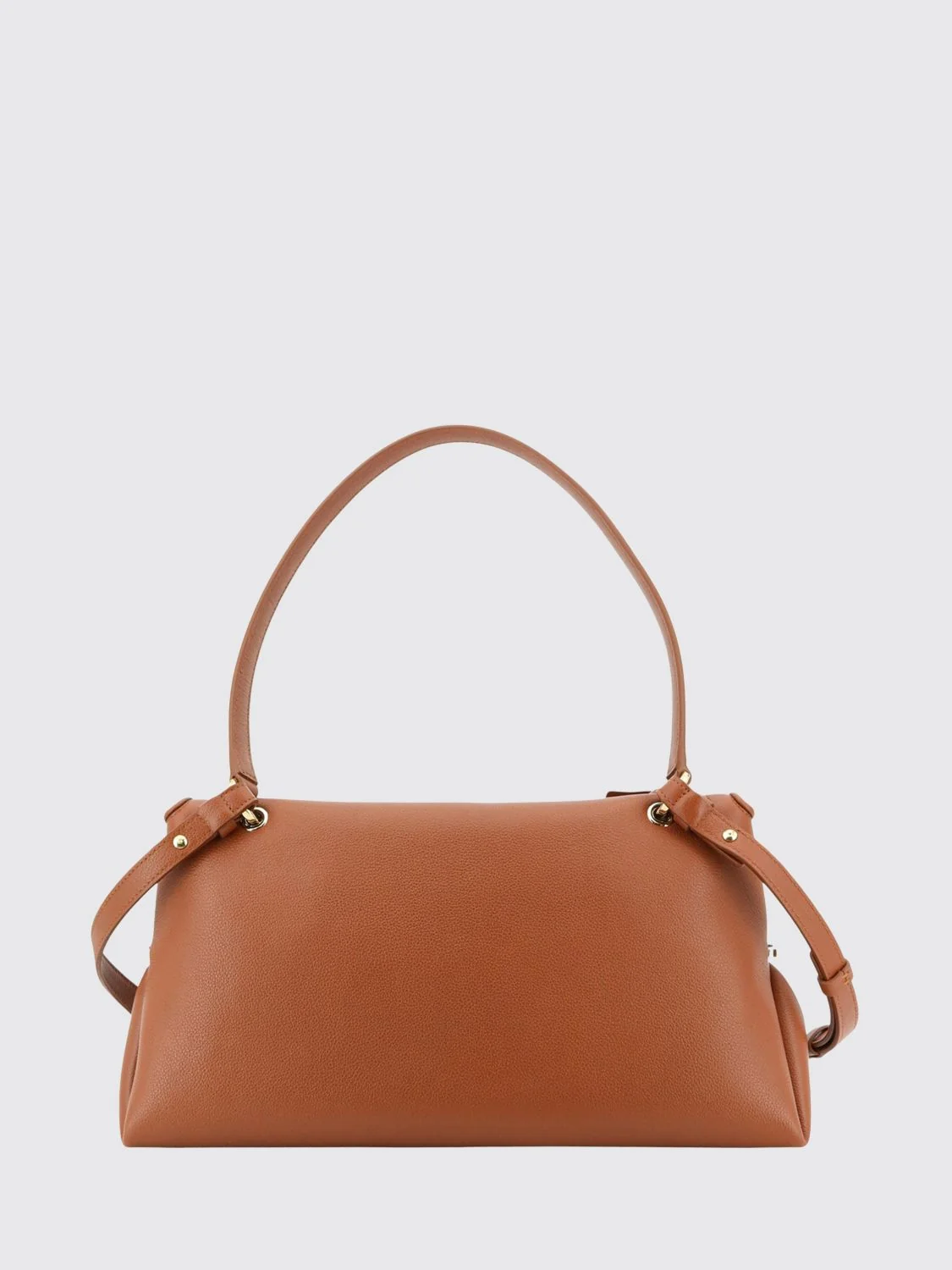 FERRAGAMO OS sofia hammered calfskin shoulder bag with gancini clasp