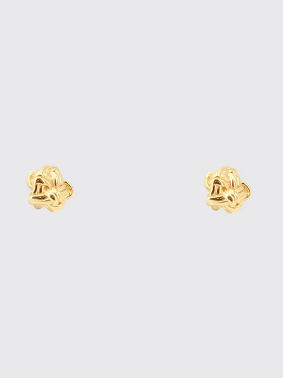 knot stud earrings in gold-plated sterling silver