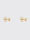 knot stud earrings in gold-plated sterling silver