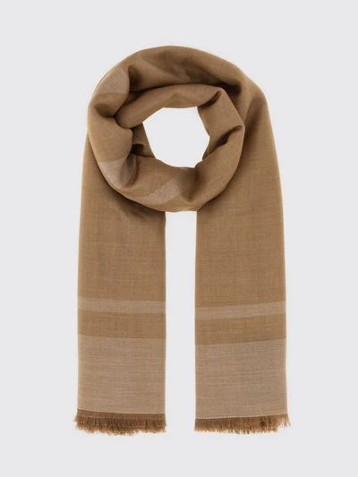 ysl monogram jacquard cashmere scarf with fringed edges