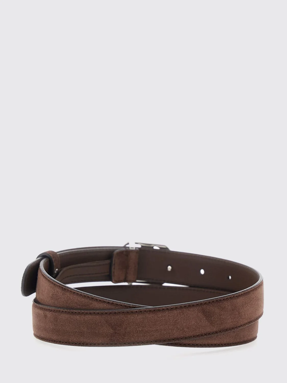 GUCCI 75 suede gg marmont belt with monogram buckle