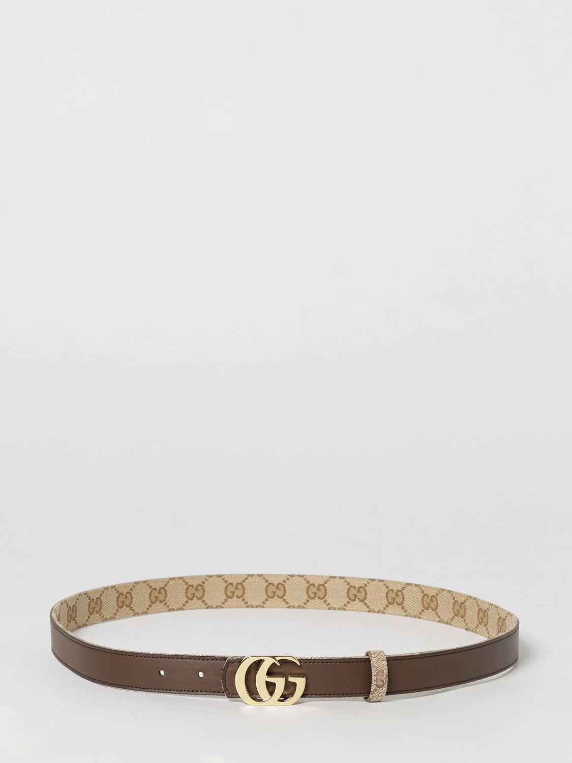 GUCCI 70 gg marmont leather belt with double g buckle