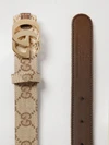 gg marmont leather belt with double g buckle