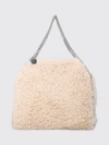 falabella tote bag in vegan shearling with chain handle