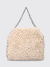 falabella tote bag in vegan shearling with chain handle