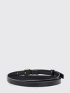 slim calfskin leather belt with ff monogram buckle
