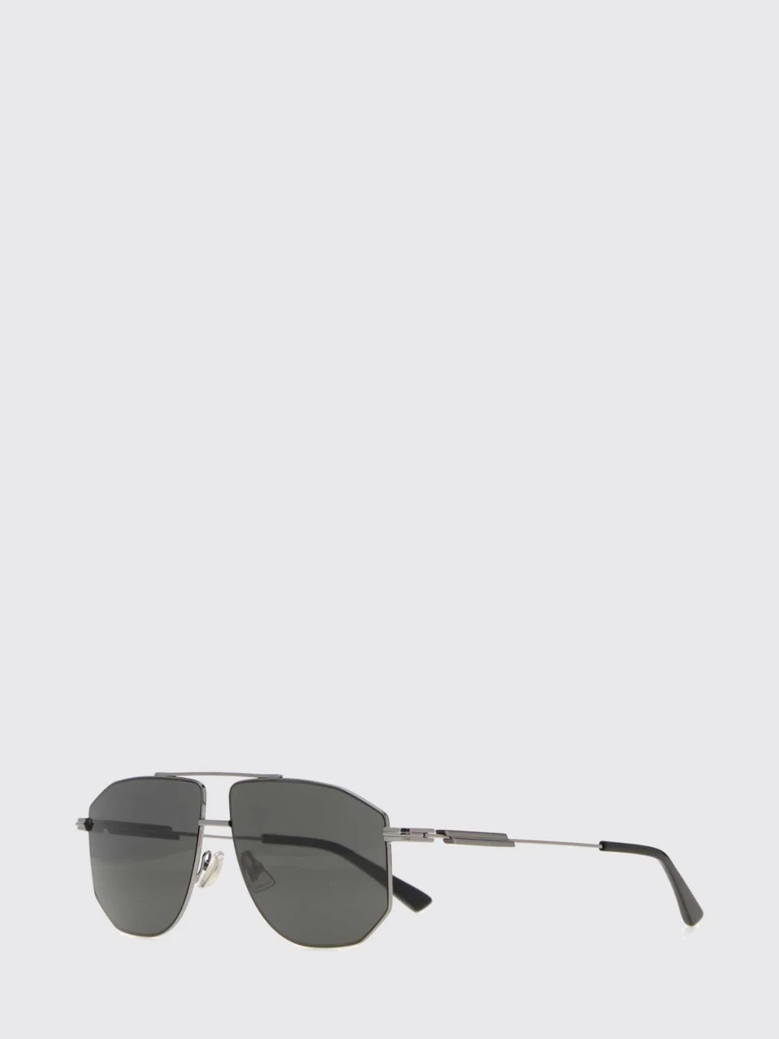 aviator sunglasses in metal with double bridge