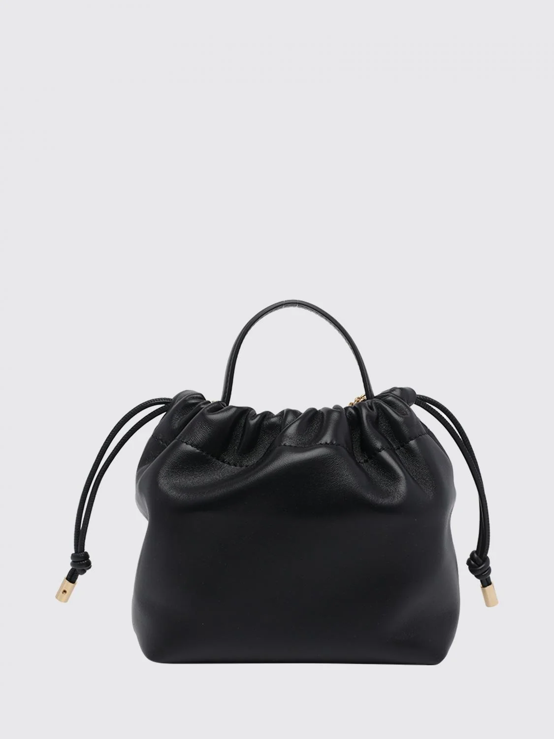 CHLOÉ OS icons mini bucket bag chloé in lamb nappa with chain strap and charms