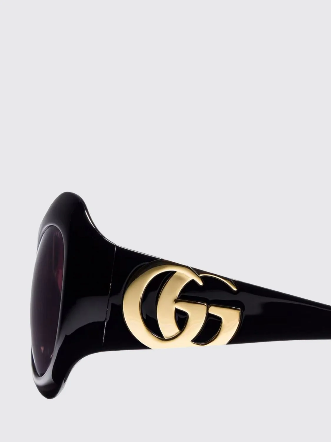 cat-eye sunglasses in tortoiseshell acetate with gg monogram logo