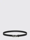 smooth calfskin leather belt with horsebit detail and interlocking closure