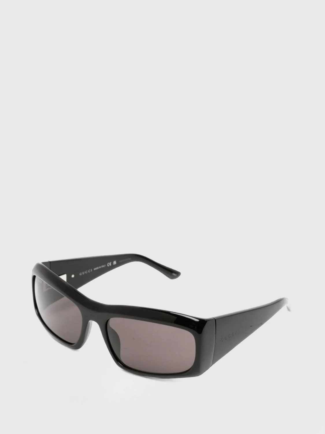 rectangular acetate sunglasses with coloured lenses