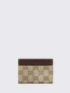 horsebit card holder in gg supreme fabric with four card slots
