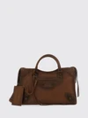 le city studded sheepskin leather handbag with mirror