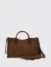 le city studded sheepskin leather handbag with mirror