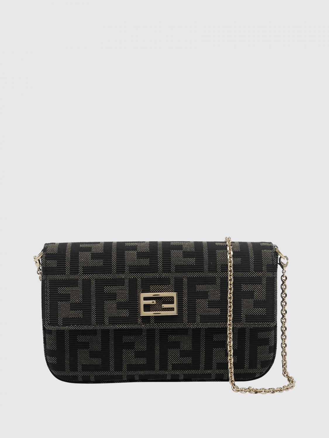 FENDI OS tube mini bag in ff zucca monogram technical fabric