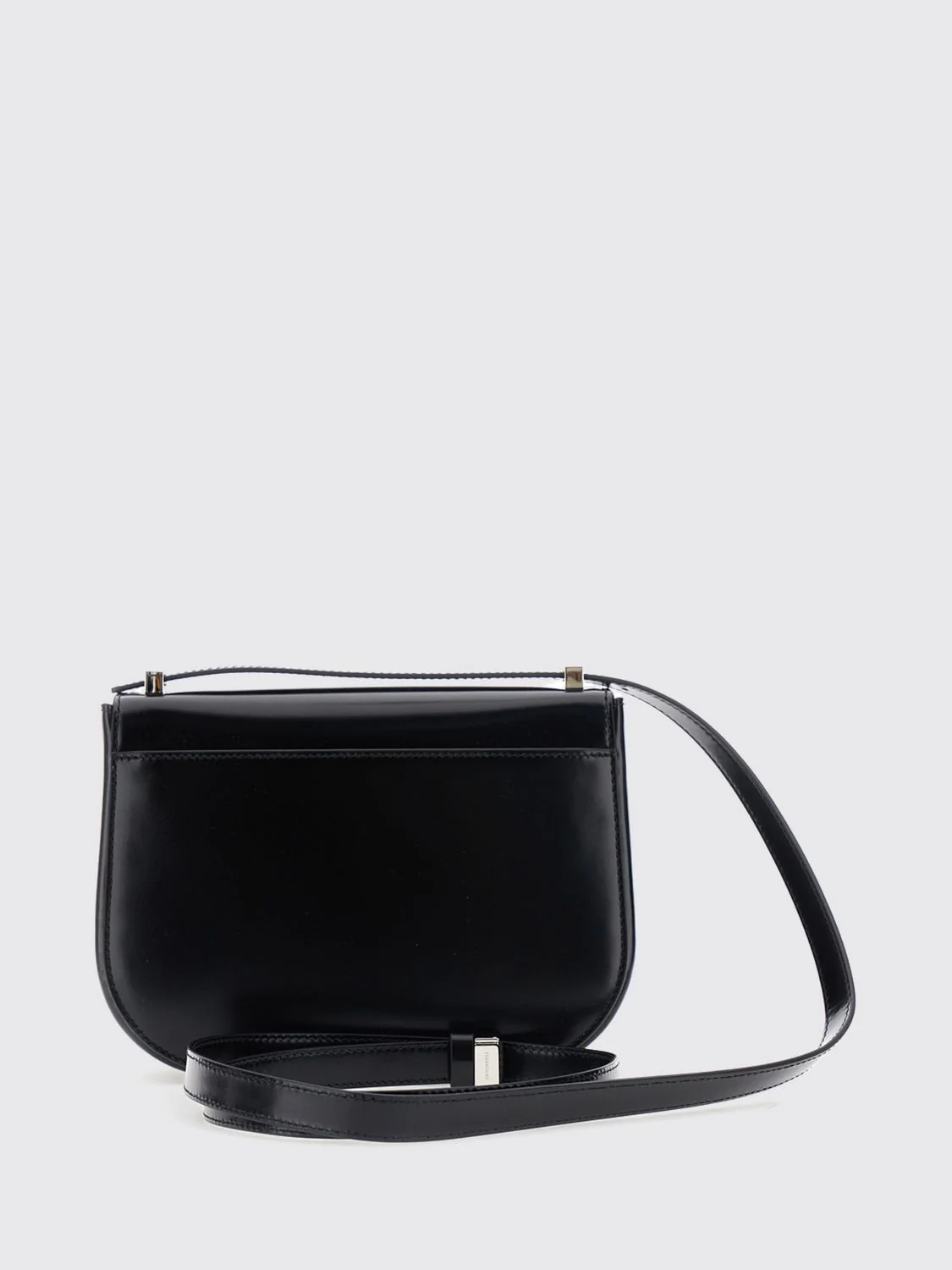 FERRAGAMO OS double gancini mini calfskin crossbody bag