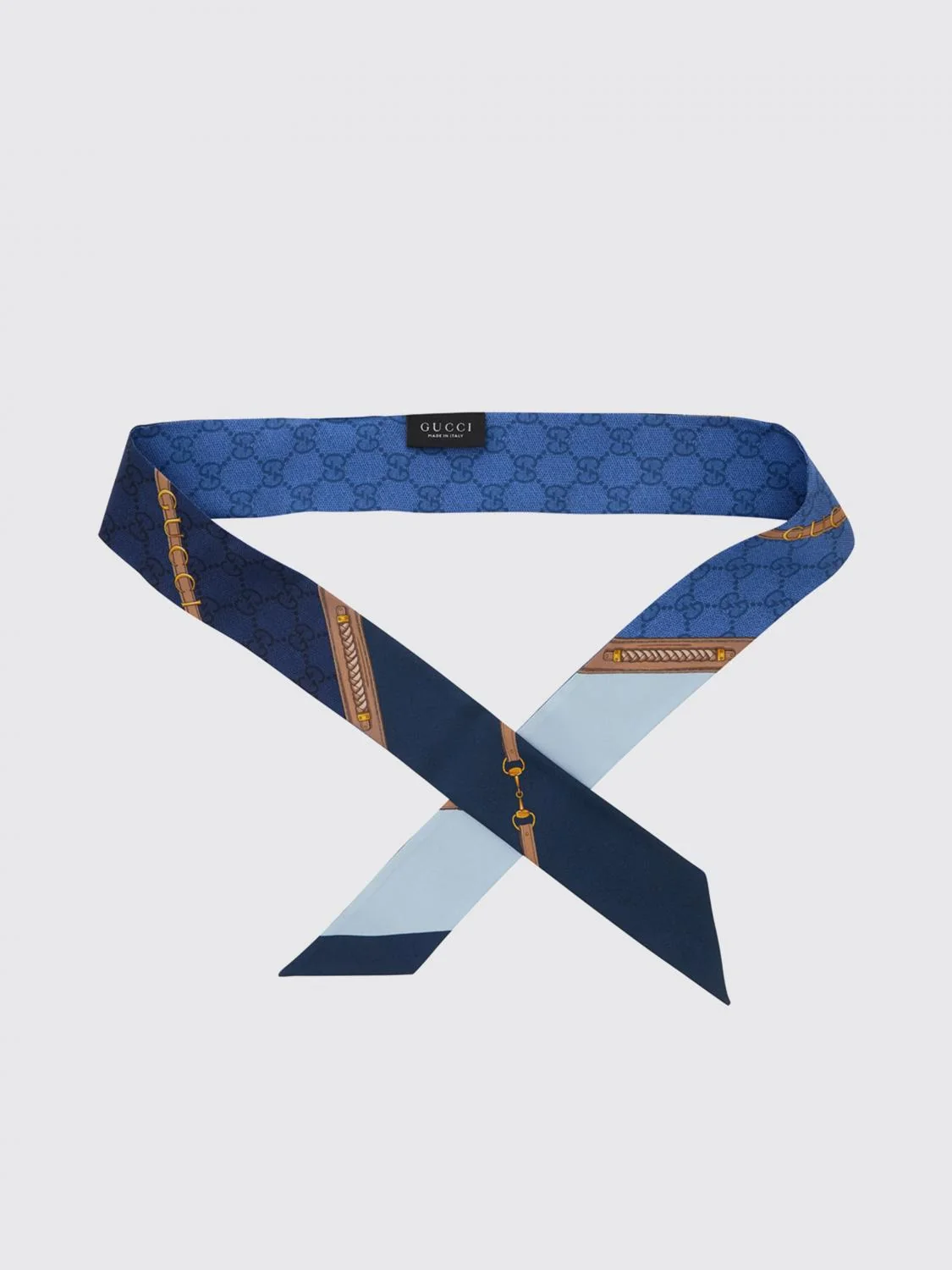 GUCCI OS gg monogram print silk bandeau