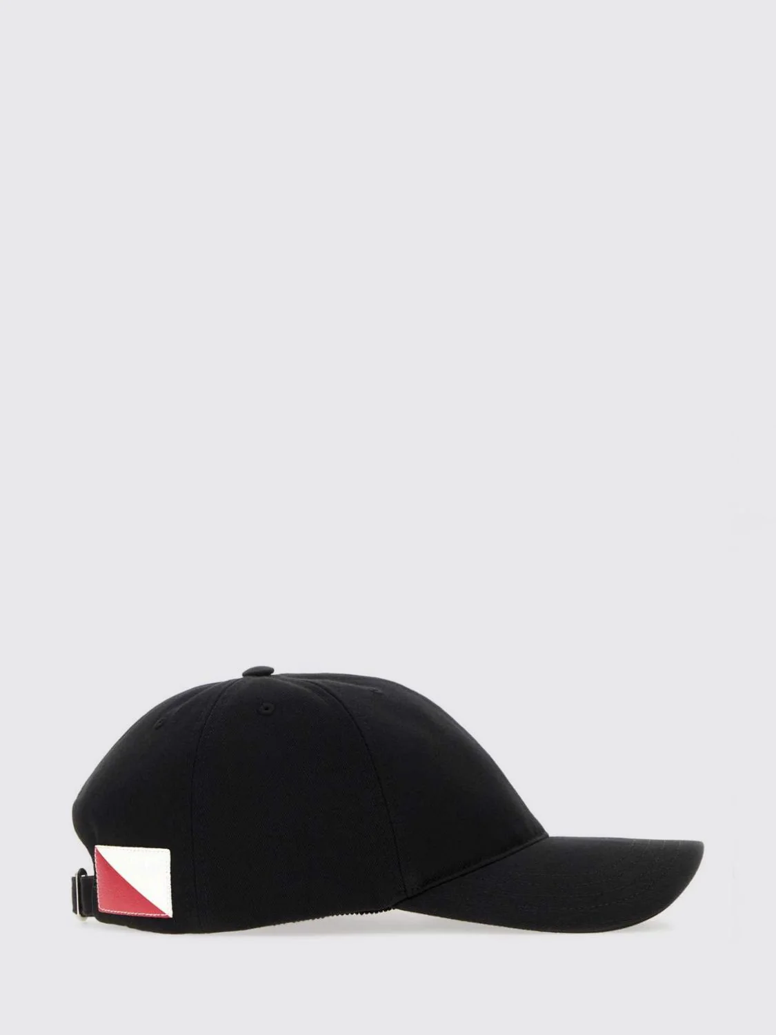 cotton baseball cap with embroidered anagram monogram