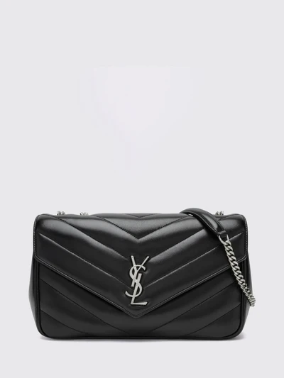 loulou shoulder bag in matelassé leather with ysl monogram
