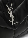 small puffer shoulder bag in matelassé leather with ysl logo