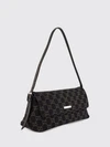 madison denim shoulder bag with gg monogram and adjustable handle