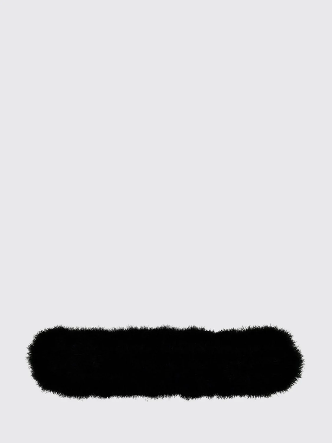 GUCCI OS contemporary design headband crafted in soft shearling