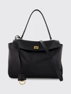 large rodeo shoulder bag in calfskin with turn-lock closure