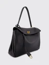 large rodeo shoulder bag in calfskin with turn-lock closure