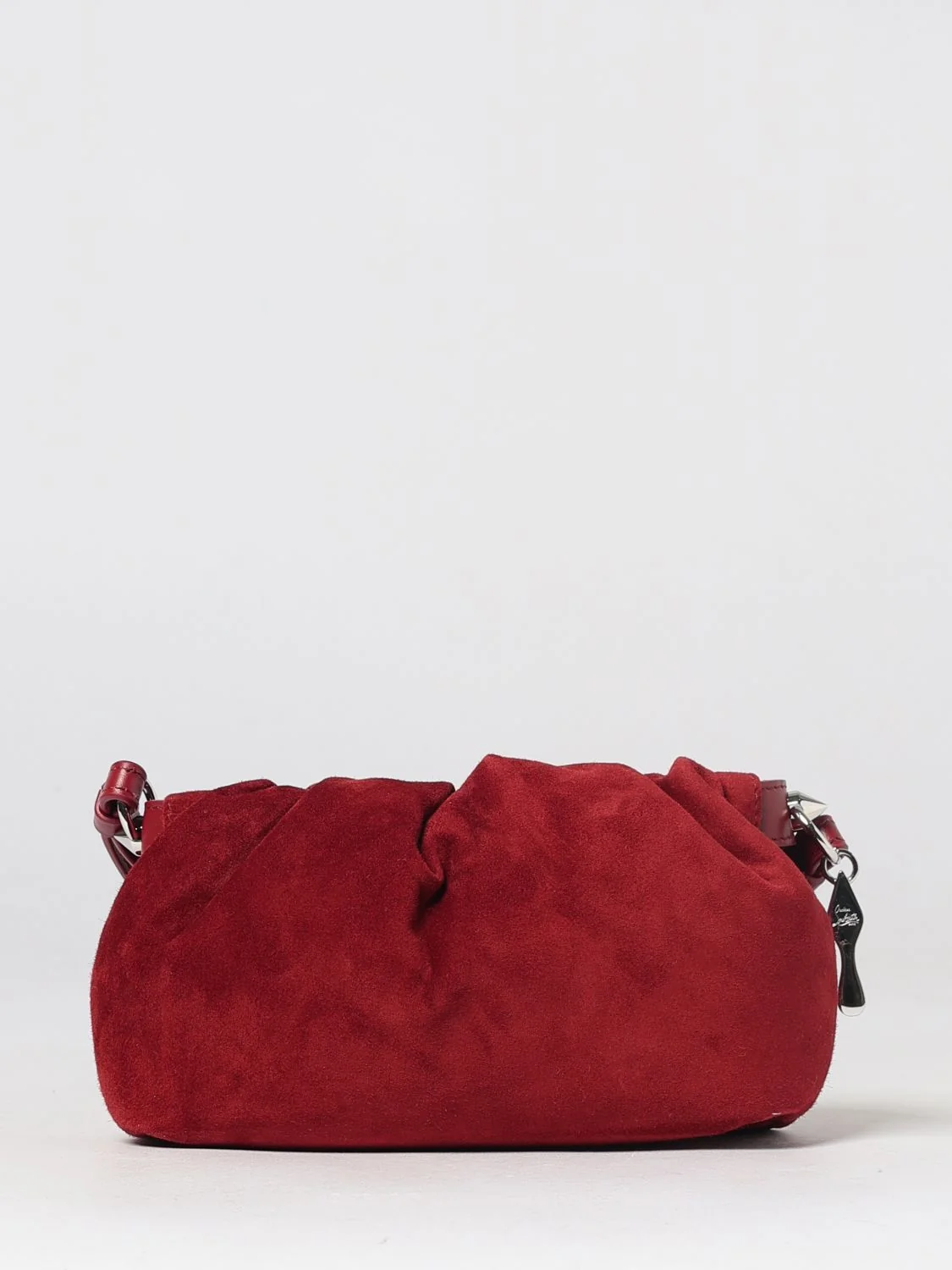 eva ruched suede calfskin mini crossbody bag